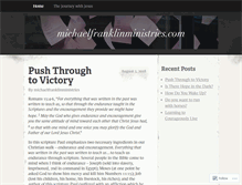 Tablet Screenshot of michaelfranklinministries.com